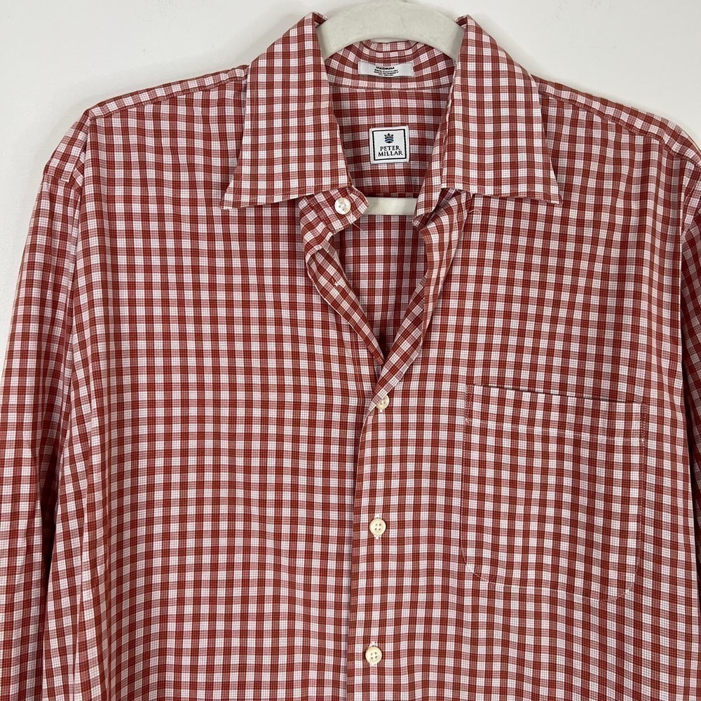 Peter Millar Checkered Gingham Button Front Butto… - image 4